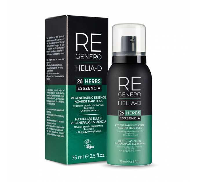 Helia-D Regenero hair care (vegan)_ ЕСЕНЦІЯ проти випадіння волосся, 75 мл