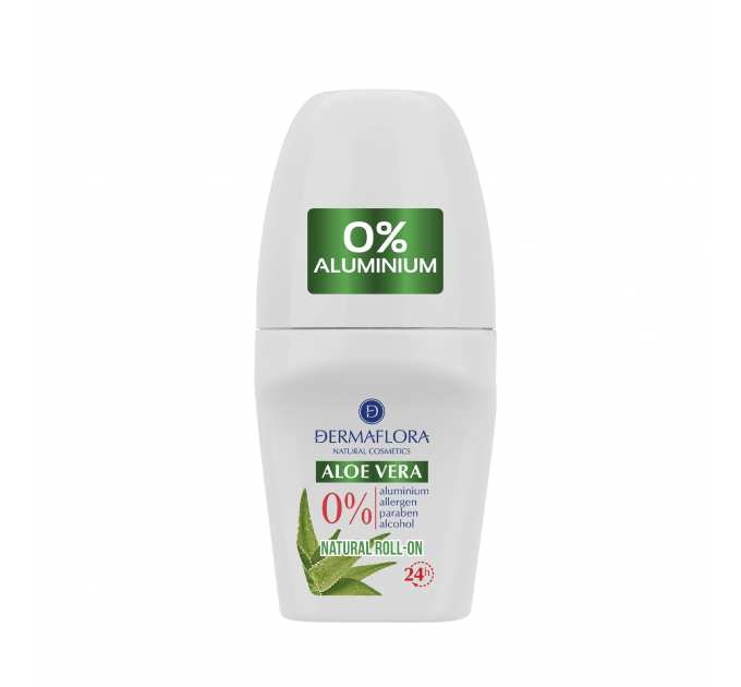 Dermaflora 0%_ ДЕЗОДОРАНТ roll-on Natural aloe, 50 мл
