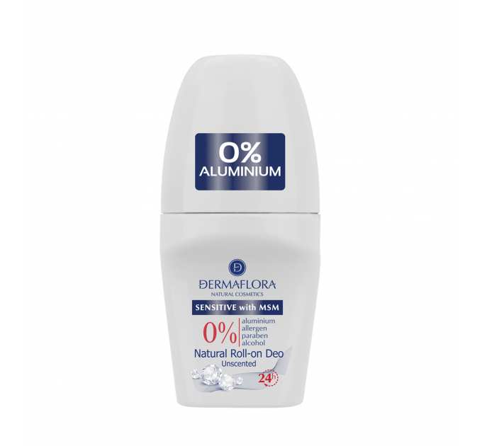 Dermaflora 0%_ ДЕЗОДОРАНТ roll-on Sensitive with MSM, 50 мл