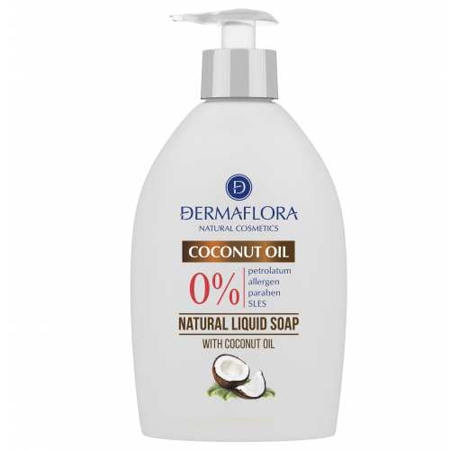 Dermaflora 0%_ МИЛО рідке Coconut oil, 400 мл