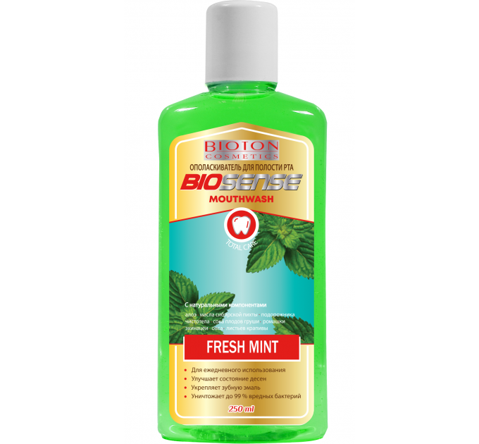 Ополіскувач для порожнини рота "Fresh Mint" тм "Biosense", 250 мл