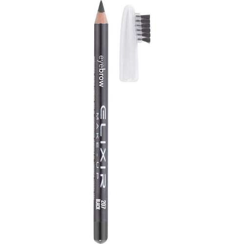 Олівець для брів Elixir Silky Eye Pencil Black тон 207