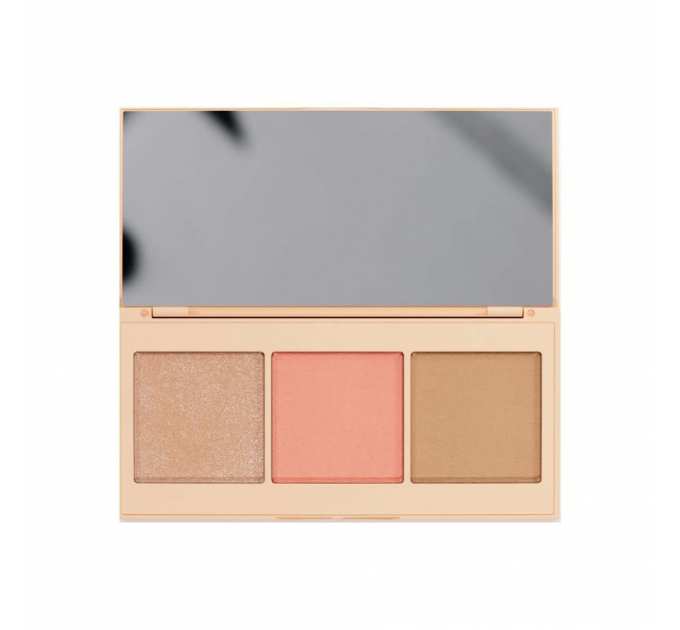 Контурна палітра Paese 3в1 Хайлайтер+рум'яна+бронзер Contour Palette Peach 9 г