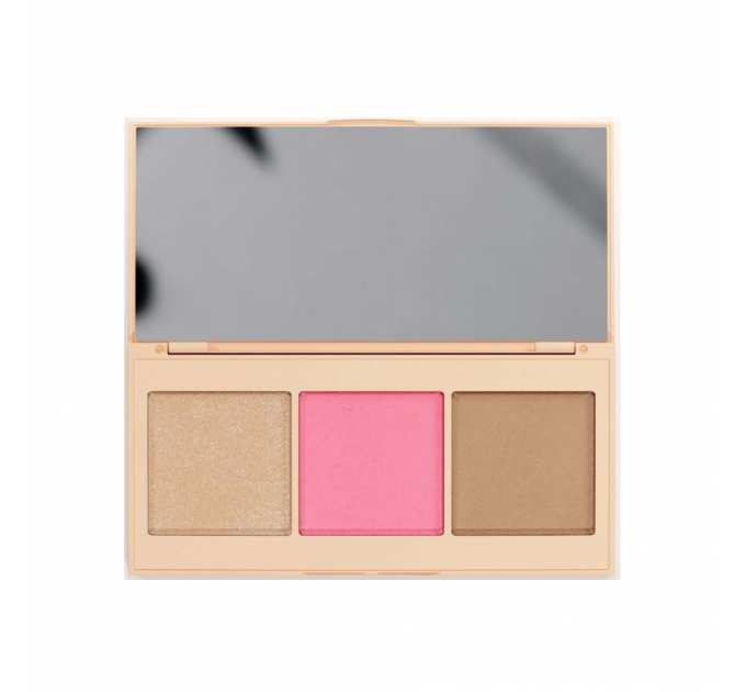 Контурна палітра Paese 3в1 Хайлайтер+рум'яна+бронзер Contour Palette Pink 9 г