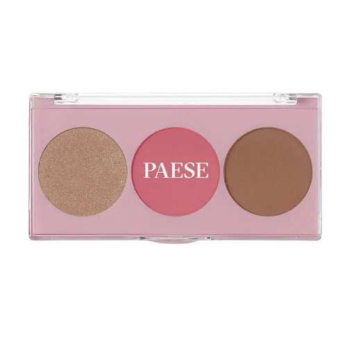 Контурна палітра Paese 3в1 Хайлайтер+рум'яна+бронзер Contour Palette 8г