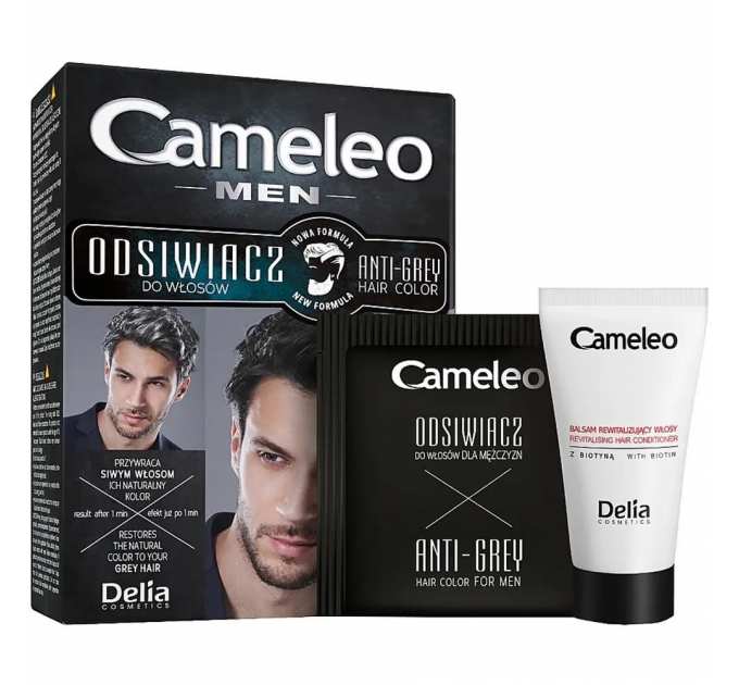 Антіседін для брюнетів Delia Cameleo Men Anti Grey Hair Color 30 мл