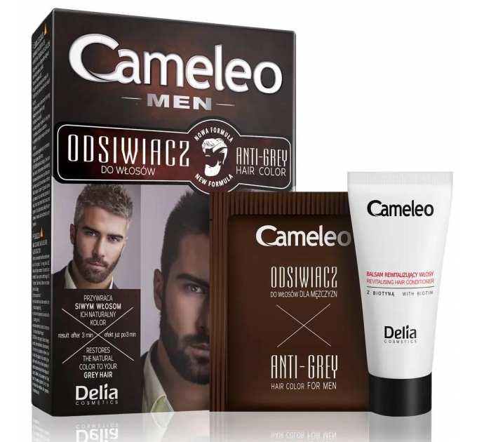 Антіседін для шатенів Delia Cameleo Men Anti Grey Hair Color 30 мл