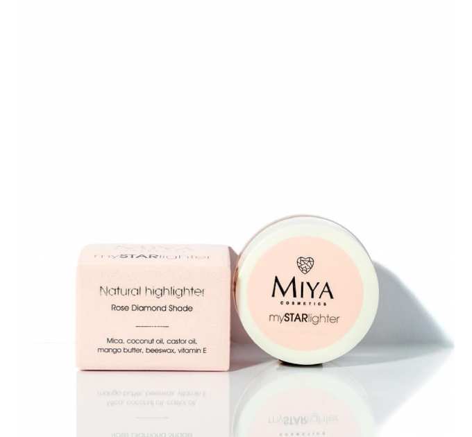 MIYA mySTARlighter Naturalny Хайлайтер кремовий, rose diamond (рожевий діамант) 4г