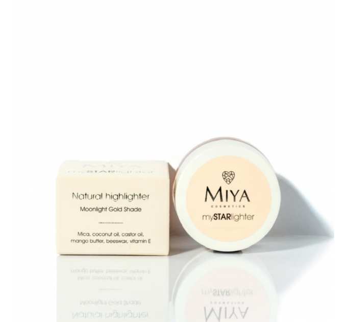 MIYA mySTARlighter Naturalny Хайлайтер кремовий, moonlight gold (місячне золото) 4г
