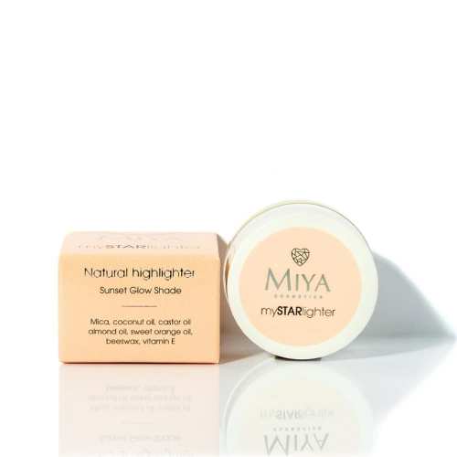 MIYA mySTARlighter Naturalny Хайлайтер кремовий, sunset glow (західне сяйво) 4г