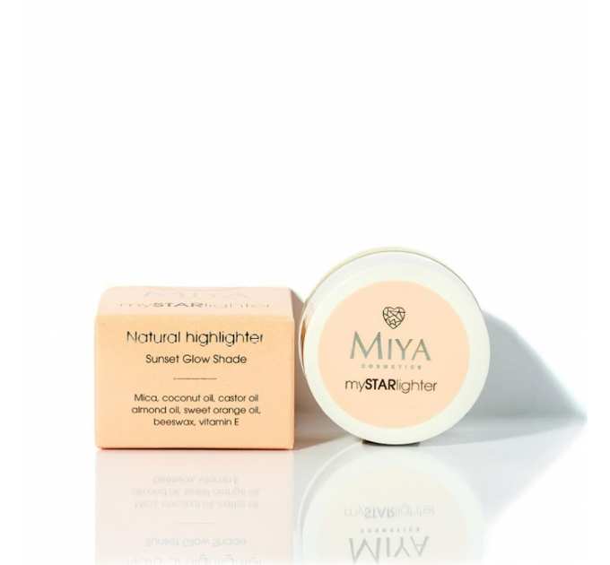 MIYA mySTARlighter Naturalny Хайлайтер кремовий, sunset glow (західне сяйво) 4г