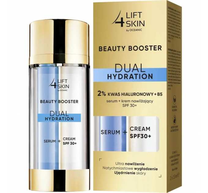 Сироватка та крем для обличчя Lift4Skin Beauty Booster Dual Hydration з гіалуроновою кислотою