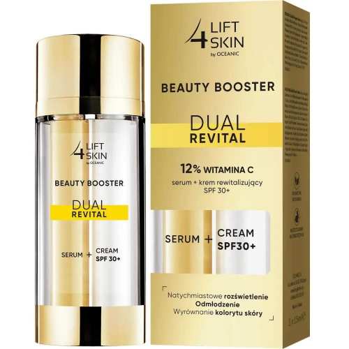 Сироватка та крем для обличчя Lift4Skin Dual Revital Serum SPF30 з вітаміном С