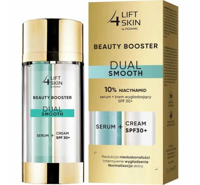 Сироватка та крем для обличчя Lift4Skin Dual Smooth Serum з ніацинамідом