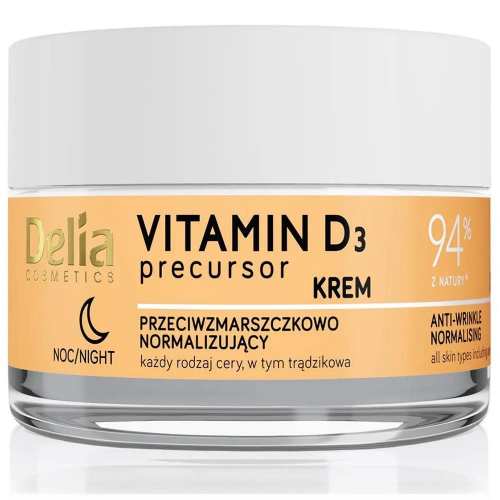 Крем для обличчя проти зморшок денний Delia Vitamin D3