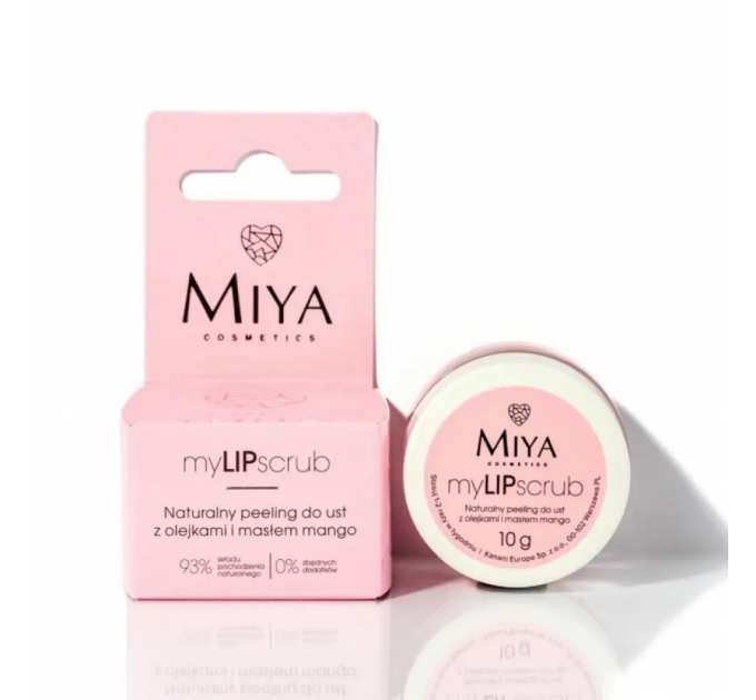 MIYA myLIPscrub Скраб для губ натуральний з оліями та маслом манго 10 г