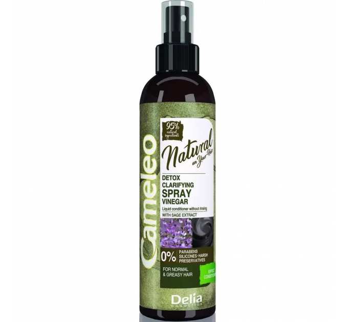 Кондиціонер-спрей оцтовий для волосся Delia Cameleo Natural On Your Hair Natural DETOX Spray 200 мл