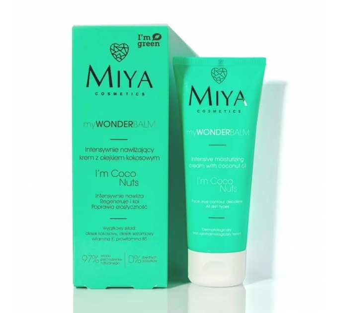 MIYA myWONDERBALM I'm Coco Nuts Крем для обличчя інтенсивний зволожуючий з кокосовою олією 75мл