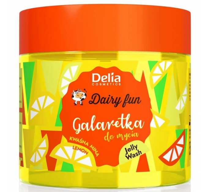 Желе для миття тіла Delia Dairy Fun Лимон