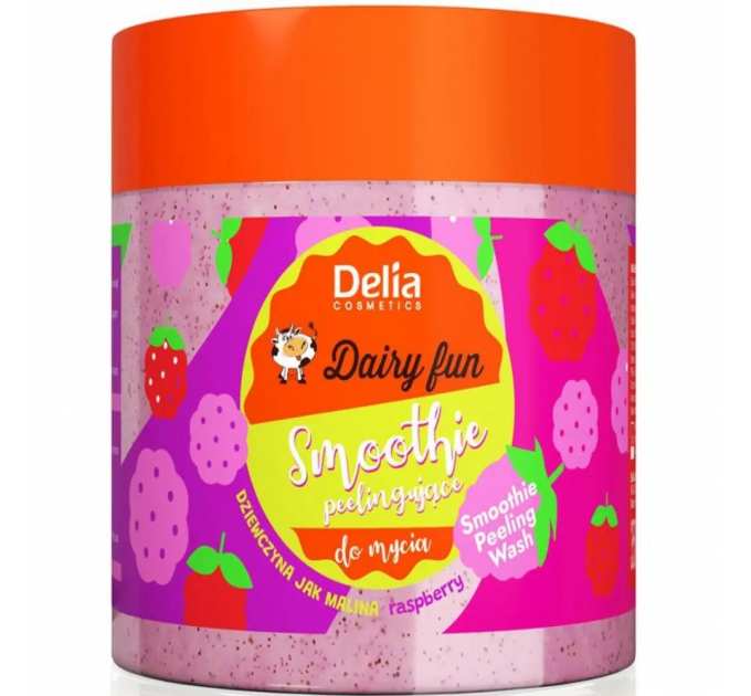 Пілінг-гель для душу Delia Dairy Fun Малина