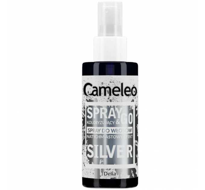 Відтінковий спрей для волосся Delia Cameleo Spray&Go Срібний