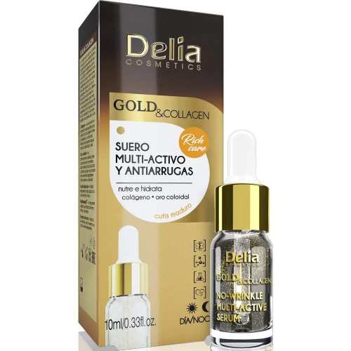 Сироватка проти зморшок Delia Gold &amp; Collagen No-Wrinkle Multi-Active Serum 10 мл