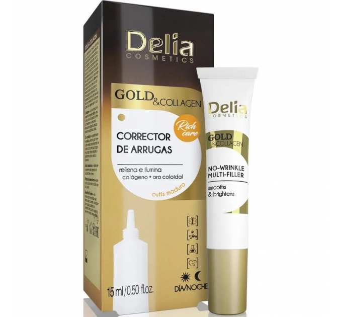 Мульти-філер проти зморшок Delia Gold&Collagen No-Wrinkle Multi-Filler 15 мл