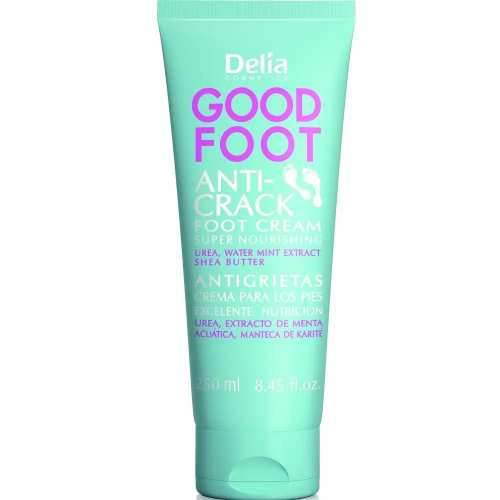 Зволожуючий крем для грубої, потрісканої шкіри стоп Delia Good Foot Anti-Crack Super Nourishing Foot Cream 250 мл