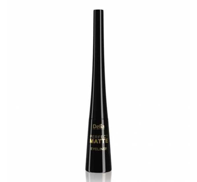 Рідка матова підводка для очей Delia Eyeliner Perfect Matte Black