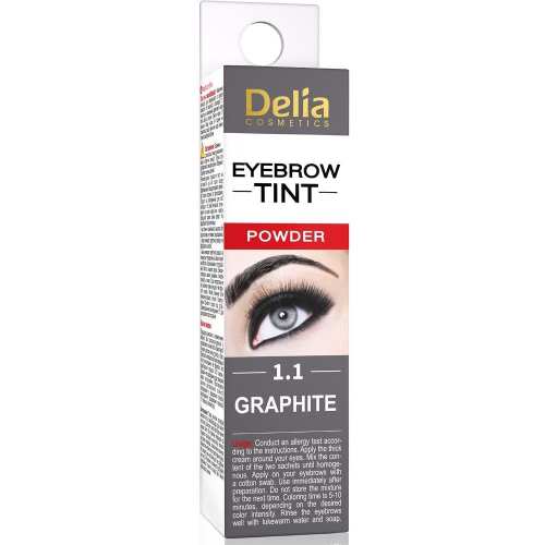 Фарба для брів Delia Eyebrow Expert Henna Traditional Хна Графітовий 2 мл