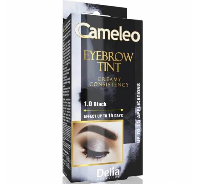 Крем-фарба для брів Delia Eyebrow Expert Cameleo Black 15 мл