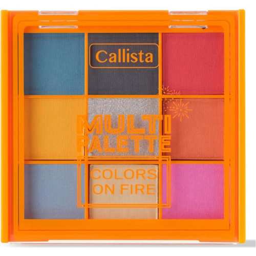 Callista Палетка тіней для повік MULTI PALETTE тон 101 Colors On Fire 0,79г x 9