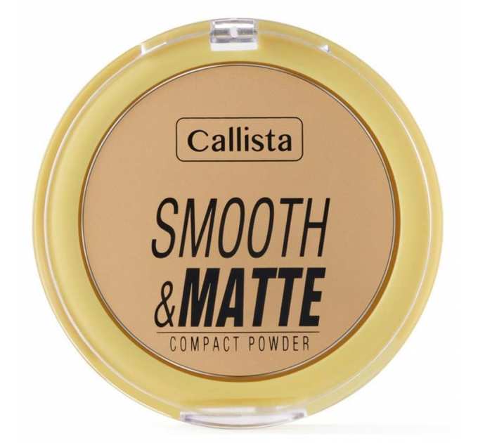 Callista Пудра для обличчя компактна SMOOTH&MATTE COMPACT POWDER тон 30 Dark Honey 10г