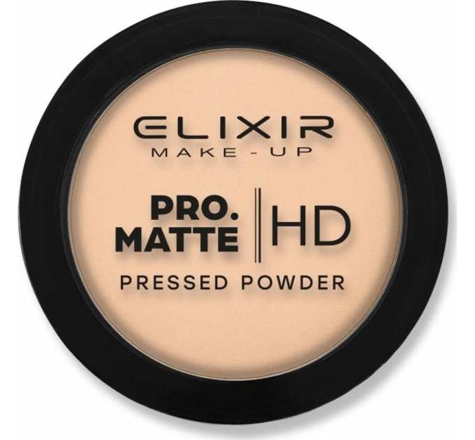 Компактна пудра для обличчя Elixir PRO HD Matte тон 207