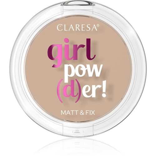 Пудра для обличчя Claresa компактна з природним матовим ефектом Girl Powder тон 03 Sunkissed