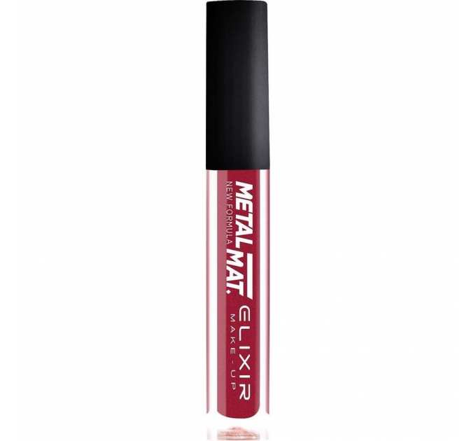 Рідка помада для губ матова Elixir Liquid Lip Metal Mat тон 376 Crimson