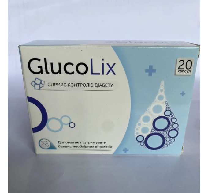 Glucolix (Глюколікс) сприяє контролю діабету, 20 капс
