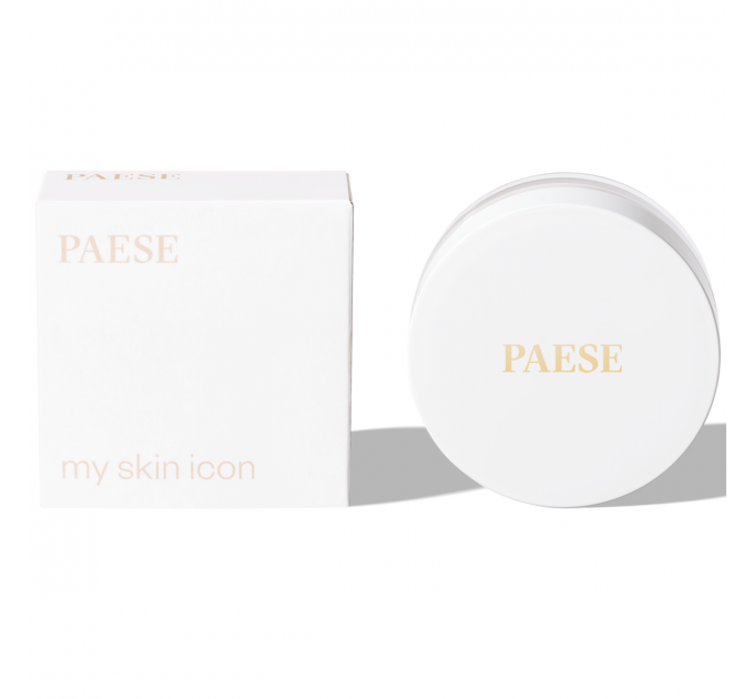 Пудра розсипчаста напівпрозора фіксуюча з матовим фінішем Paese My Skin Icon тон 01 Universal Beige, 8 г