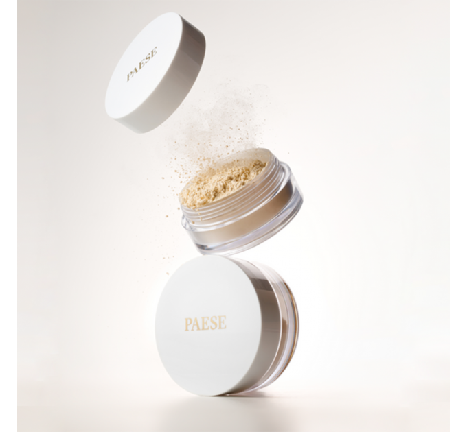 Пудра розсипчаста напівпрозора фіксуюча з матовим фінішем Paese My Skin Icon тон 01 Universal Beige, 8 г